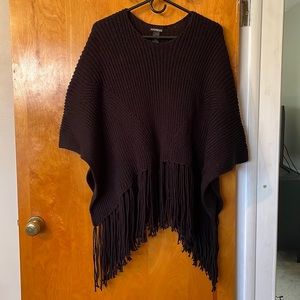 Express Knit Poncho